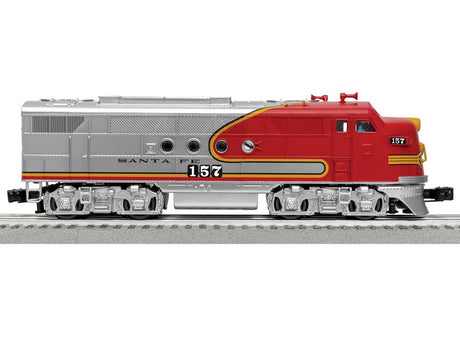 Super Chief Set - 3-Rail - LionChief+ 2 Bluetooth 5 Sound & Control -- Santa Fe F7A, 2 Cars, FasTrack Oval, Wireless Controller-5
