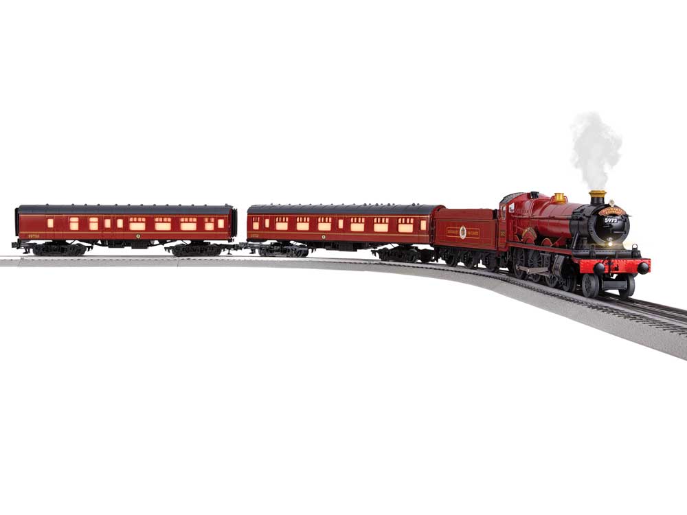 Harry Potter Set - 3-Rail - LionChief+ 2 Bluetooth 5 Sound & Control -- Hogwarts Express 4-6-0, 2 Cars, FasTrack Oval, Wireless Controller-1