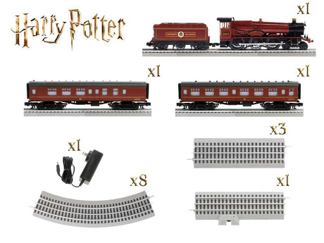 Harry Potter Set - 3-Rail - LionChief+ 2 Bluetooth 5 Sound & Control -- Hogwarts Express 4-6-0, 2 Cars, FasTrack Oval, Wireless Controller-2