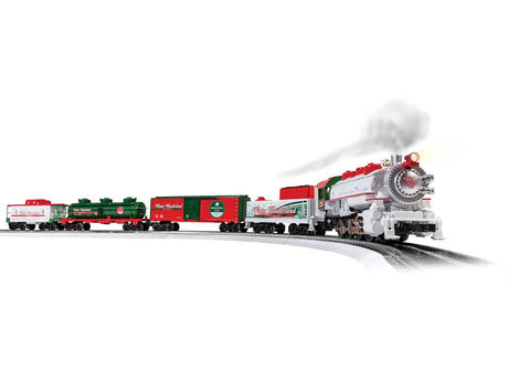 Winter Wonderland Christmas Set - LionChief w/Bluetooth 5.0 Sound and Control -- Steam Loco, 3 Cars, FasTrack Oval, Controller-1