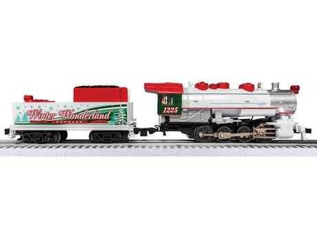 Winter Wonderland Christmas Set - LionChief w/Bluetooth 5.0 Sound and Control -- Steam Loco, 3 Cars, FasTrack Oval, Controller-2