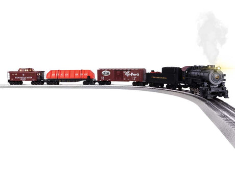 Keystone Set - 3-Rail - LionChief+ 2 Bluetooth 5 Sound & Control -- Pennsylvania Railroad 0-8-0, 3 Cars, FasTrack Oval, Wireless Controller