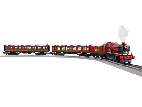 Harry Potter Christmas Set - 3-Rail - LionChief+ 2 Bluetooth 5 Sound & Control -- Hogwarts Express 4-6-0, 2 Cars, FasTrack Oval, Wireless Controller