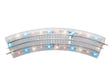 10" 25.4cm Straight w/Red, White & Blue LED Lights - FasTrack(R) -- pkg(4)