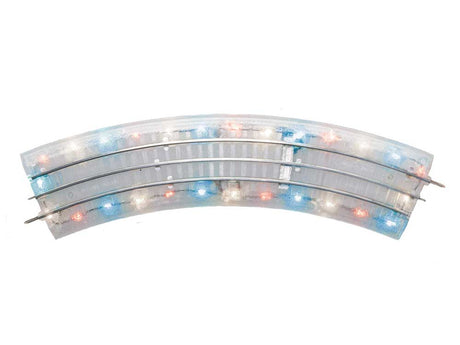 10" 25.4cm Straight w/Red, White & Blue LED Lights - FasTrack(R) -- pkg(4)