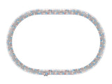 Oval  w/Red, White & Blue LED Lights - FasTrack(R) -- 40 x 60"  101.6 x 152.4cm-1
