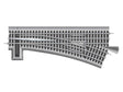 O-60 Manual Turnout - FasTrack(R) -- Left Hand