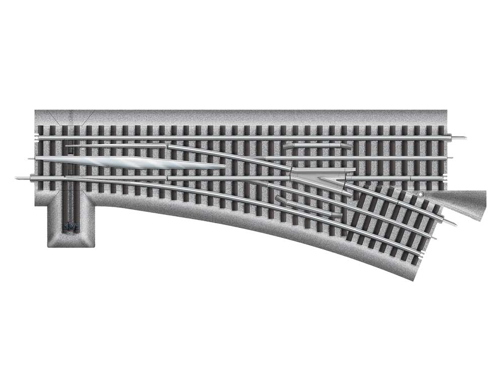 O-60 Manual Turnout - FasTrack(R) -- Left Hand