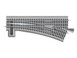 O-72 Manual Turnout - FasTrack(R) -- Left Hand