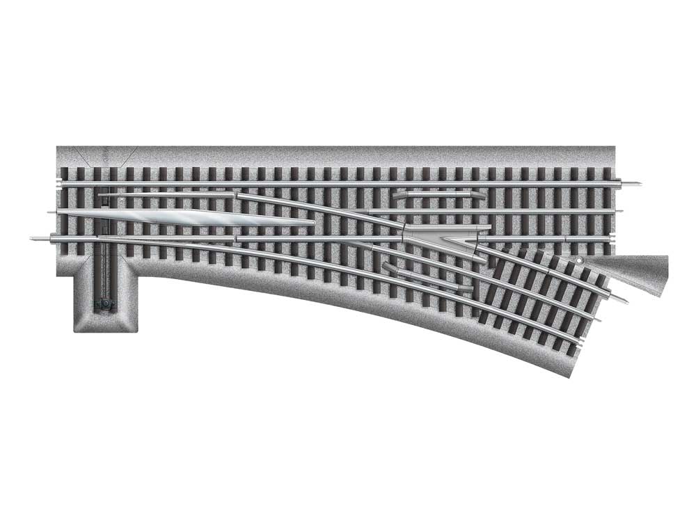 O-72 Manual Turnout - FasTrack(R) -- Left Hand