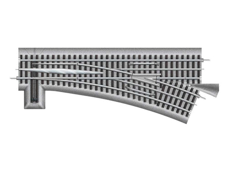 O-72 Manual Turnout - FasTrack(R) -- Left Hand