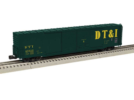 Pullman-Standard PS-1 60' Double-Door Boxcar - 3-Rail - Ready to Run -- Detroit, Toledo & Ironton #25213 (green, yellow, Large DT&I)