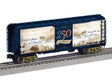 40' PS-1 Boxcar - 3-Rail - Ready to Run -- America 250 (white, blue, sepia graphics)