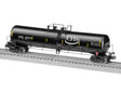 30,000-Gallon Tank Car - 3-Rail - Ready to Run -- CHS #255010 (black, white, yellow conspicuity marks)