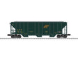 PS-2CD Covered Hopper - 3-Rail Ready to Run -- Chicago & North Western #96140 (green, yellow, black)