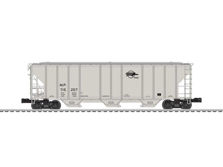 PS-2CD Covered Hopper - 3-Rail Ready to Run -- Missouri Pacific #715207 (gray, black, Screaming Eagle Logo)