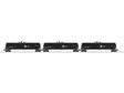 30,000-Gallon Tank Car - 3-Rail - Ready to Run - 3-Pack -- Archer-Daniels-Midland ADMX #29270, 29238, 29298 (black, blue, Molecule Logo