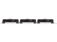 30,000-Gallon Tank Car - 3-Rail - Ready to Run - 3-Pack -- CHS #255018, 255059, 255067 (black, white, yellow conspicuity marks)