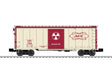 Steel Boxcar - 3-Rail - Ready to Run -- AEC #1955 (Glow in the Dark, white, red)-1