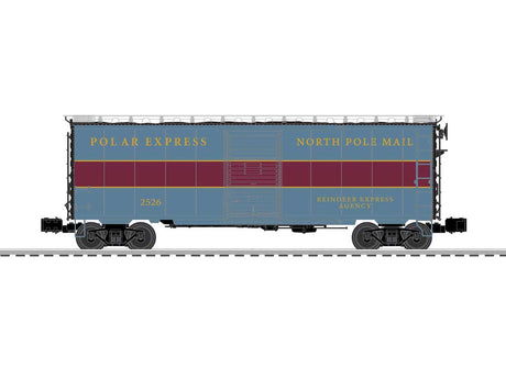 40' PS-1 Boxcar - 3-Rail - Ready to Run -- Polar Express #2526 (blue, maroon)