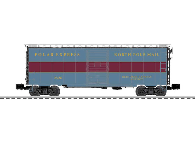 40' PS-1 Boxcar - 3-Rail - Ready to Run -- Polar Express #2526 (blue, maroon)