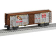 Stock Car with Sound - 3-Rail - Ready to Run -- Looney Tunes Taz Transport (white, Boxcar Red, red)