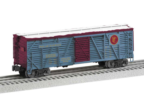 Stock Car with Sound - 3-Rail - Ready to Run -- Polar Express #122526 (blue, maroon, Reindeer Sounds)-1