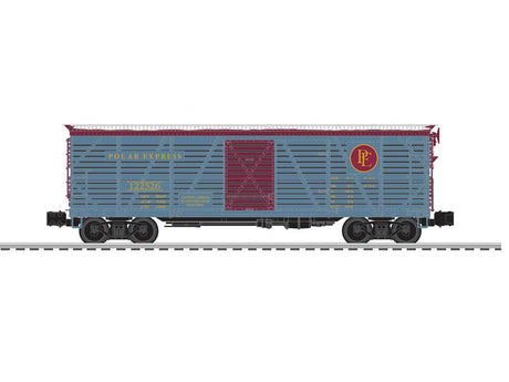 Stock Car with Sound - 3-Rail - Ready to Run -- Polar Express #122526 (blue, maroon, Reindeer Sounds)-2