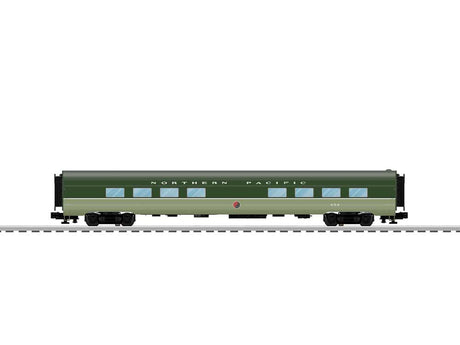 21" Smooth-Side Diner with StationSounds - 3-Rail - Ready to Run -- Northern Pacific #454 (Loewy 2-Tone Green)