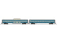 18" Short Dome, Sleeper Set - 3-Rail - Ready to Run -- Texas & Pacific (Eagle, blue, gray)