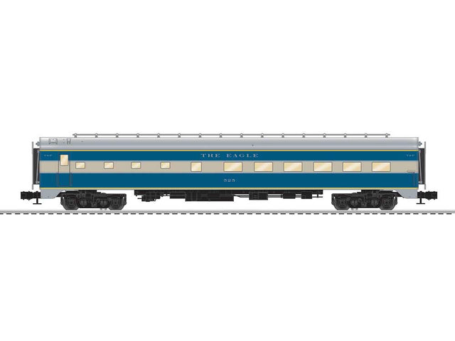 18" Diner with StationSounds - 3-Rail - Ready to Run -- Texas & Pacific #525 (Eagle, blue, gray)