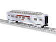 13" Streamlined Vista Dome - 3-Rail - Ready to Run -- Pennsylvania Railroad #27190 (silver, Tuscan)