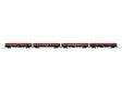 18" Baggage, Coach, Sleeper, Observation Set - 3-Rail - Ready to Run -- Whispering Rails Halloween (glow-in-dark, black, orange, purple)-1