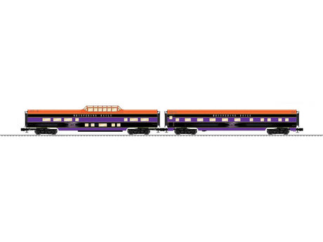 18" Sleeper, Dome Set - 3-Rail - Ready to Run -- Whispering Rails Halloween (glow-in-dark, black, orange, purple)-1
