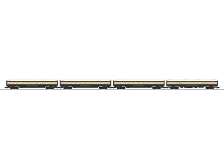 18" Baggage, 3 Sleeper Set - 3-Rail - Ready to Run -- Burlington Northern MO River, Stampede, Jefferson, Snoqualmie (Executive Sch