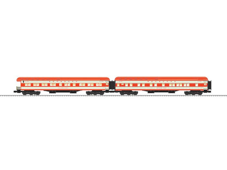 18' Heavyweight Pullman Sleeper, Observation Set - 3-Rail - Ready to Run -- Seaboard Air Line Columbia Basin, Giotto's Tower (Orange Blossom, orange, cr