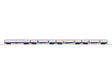 3 Display Cars & Generator Car with Sound - 3-Rail - Ready to Run -- American Freedom Train (white, red, blue)