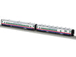 18" Streamlined Coach, Combine - 3-Rail - Ready to Run -- American Freedom Train (white, red, blue)