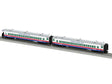 18" Streamlined Coach and Observation - 3-Rail - Ready to Run -- American Freedom Train (white, red, blue)-1