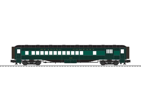 72' Heavyweight Combine, Coach Set - 3-Rail - Ready to Run -- Reading #405, 1516 (2-Tone Green, black)-1