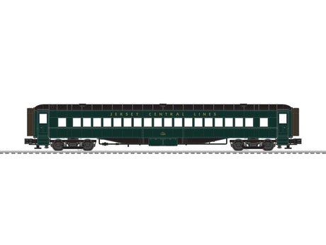 72' Heavyweight Combine, Coach Set - 3-Rail - Ready to Run -- Central Railroad of New Jersey #306, 1300 (green, black)-2