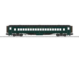 72' Heavyweight Coach 2-Pack - 3-Rail - Ready to Run -- Central Railroad of New Jersey #1307, 1318 (green, black)-1