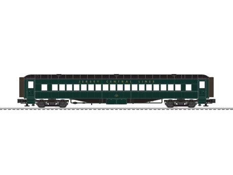 72' Heavyweight Coach 2-Pack - 3-Rail - Ready to Run -- Central Railroad of New Jersey #1307, 1318 (green, black)-1