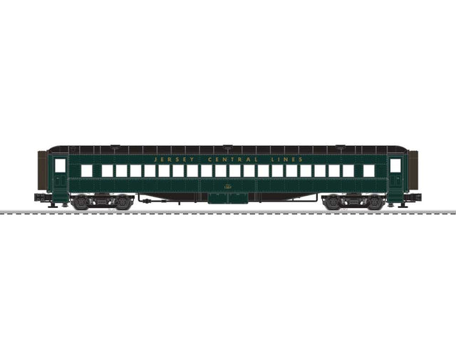 72' Heavyweight Coach 2-Pack - 3-Rail - Ready to Run -- Central Railroad of New Jersey #1307, 1318 (green, black)-1