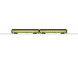 21" Streamlined Smooth-Side Coach 2-Pack - 3-Rail - Ready to Run -- Chicago & North Western #3434, 3446 (yellow, green, black)