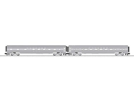 21" Streamlined Sleeper, Coach Set - 3-Rail - Ready to Run -- Southern Railway #3403, 824 (silver)