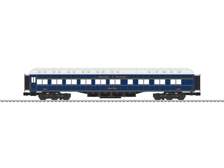 18" Heavyweight Diner- 3-Rail - Ready to Run - StationSounds -- Louisville & Nashville #2716 Duncan Tavern (blue, gray)