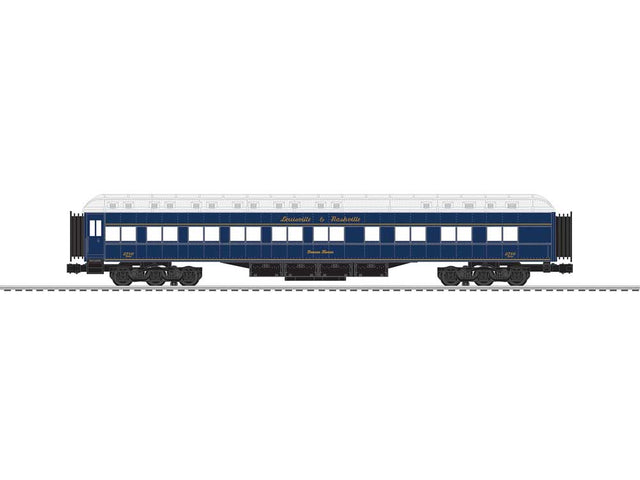 18" Heavyweight Diner- 3-Rail - Ready to Run - StationSounds -- Louisville & Nashville #2716 Duncan Tavern (blue, gray)