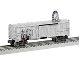 Boxcar w/Walking Brakeman - 3-Rail - Ready to Run -- Star Wars(TM) R2D2 (white, black)-1