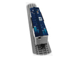 Steel Boxcar - 3-Rail - Ready to Run -- Star Wars(TM) Yoda (silver, blue, red, Full-Color Sides)-3